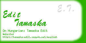 edit tamaska business card